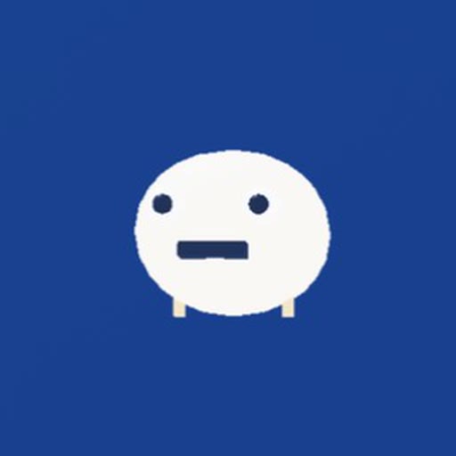 Blobbo Bibble, gewone rot uit het Roblox-spel Snakearot: Bleke wiebelende drilpudding met twee stipoogjes