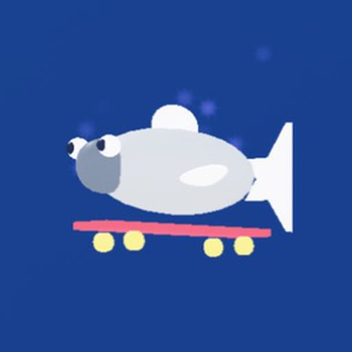 Skateboard Shark, heel speciale rot uit het Roblox-spel Snakearot: Haai die nooit van zijn skateboard afstapt