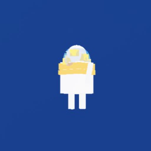 Nachonaut, heel speciale rot uit het Roblox-spel Snakearot: Astronaut met een helm vol nacho's