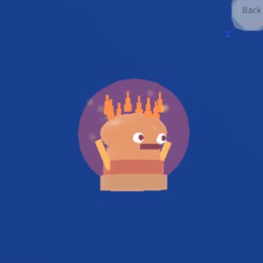 Molten Muffin, legendarische rot uit het Roblox-spel Snakearot: Muffin opengebarsten met lava erin