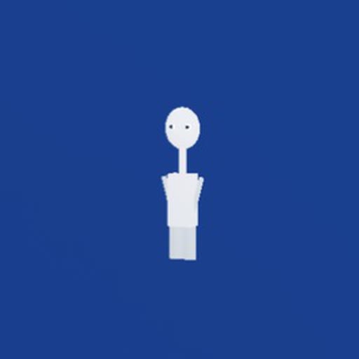Mr. Spoonhead, gewone rot uit het Roblox-spel Snakearot: Streepfiguurtje met een reuzenlepel als hoofd