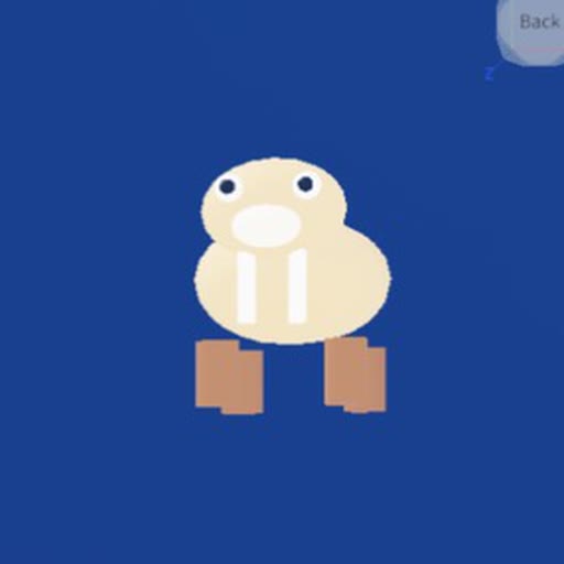 Waffle Walrus, speciale rot uit het Roblox-spel Snakearot: Walrus met een wafelpatroon op zijn huid