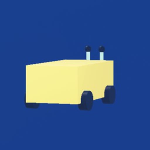 Snailbus, speciale rot uit het Roblox-spel Snakearot: Slak met een schoolbus als huisje